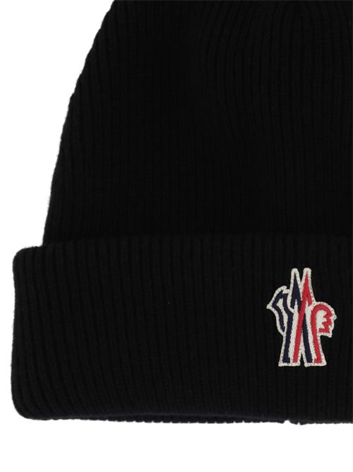 Wool black logo hat Moncler Grenoble | 973B000-06M1115999